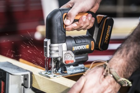 Лобзик WORX WX543.9 аккумуляторный 20V, Без аккумулятора и зарядного устройства