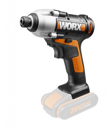 Винтоверт WORX WX290.1 аккумуляторный 20V, 107Нм, Без аккумулятора и зарядного устройства