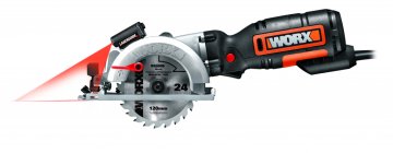 Дисковая пила компактная WORX Saw WX427 электрическая 220V, 710Вт, 120мм, в кейсе