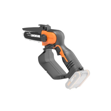 Цепная пила компактная аккумуляторная WORX WG324E.9 20V, 12 см, Без аккумулятора и зарядного устройства