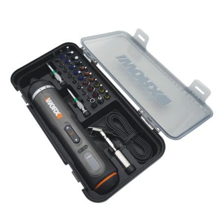 Отвертка аккумуляторная WORX WX242, 4В, 5Нм, 2Ач, набор оснастки