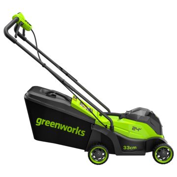Газонокосилка аккумуляторная GREENWORKS GD24LM331, 24V, 33 см, бесщеточная