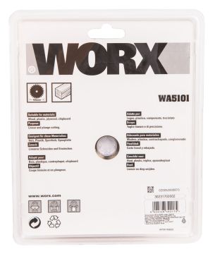 Пильный диск твердосплавный WORX 24T TCT 165х1,6х20 мм