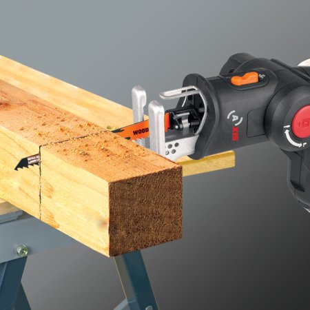 Лобзик – сабельная пила 2-в-1 WORX Axis WX550.9 аккумуляторный 20V, Без аккумулятора и зарядного устройства