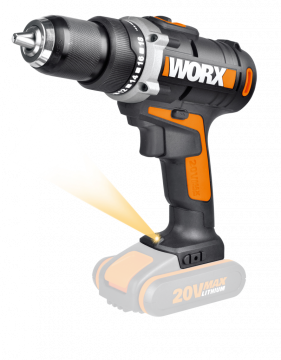 Дрель-шуруповерт аккумуляторная WORX WX183.9, 50Нм, 20В