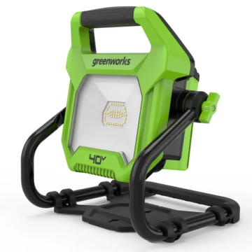 LED-прожектор GREENWORKS G40WLH с гибридным питанием, 40V / 220V, 1000/2000 лм, без аккумулятора и ЗУ