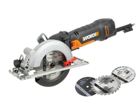 Дисковая пила компактная WORX Saw WX439 электрическая 220V, 480Вт, 120мм, в кейсе