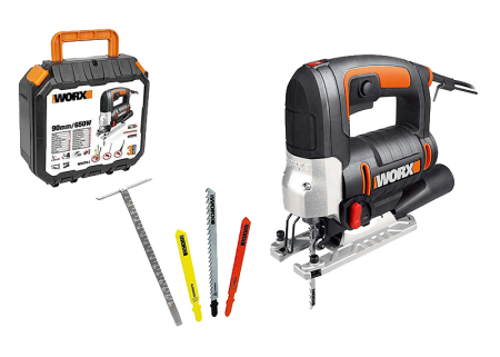 Лобзик WORX WX478.1 электрический 220V, 650Вт, в кейсе