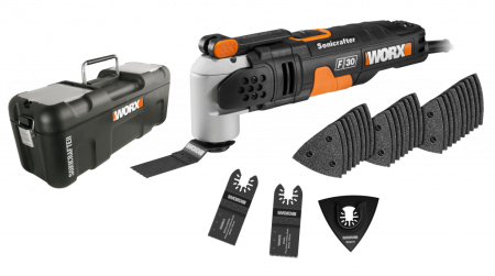 Реноватор WORX WX680 UI F30 Sonicrafter SDS электрический 220V, 350Вт, в кейсе